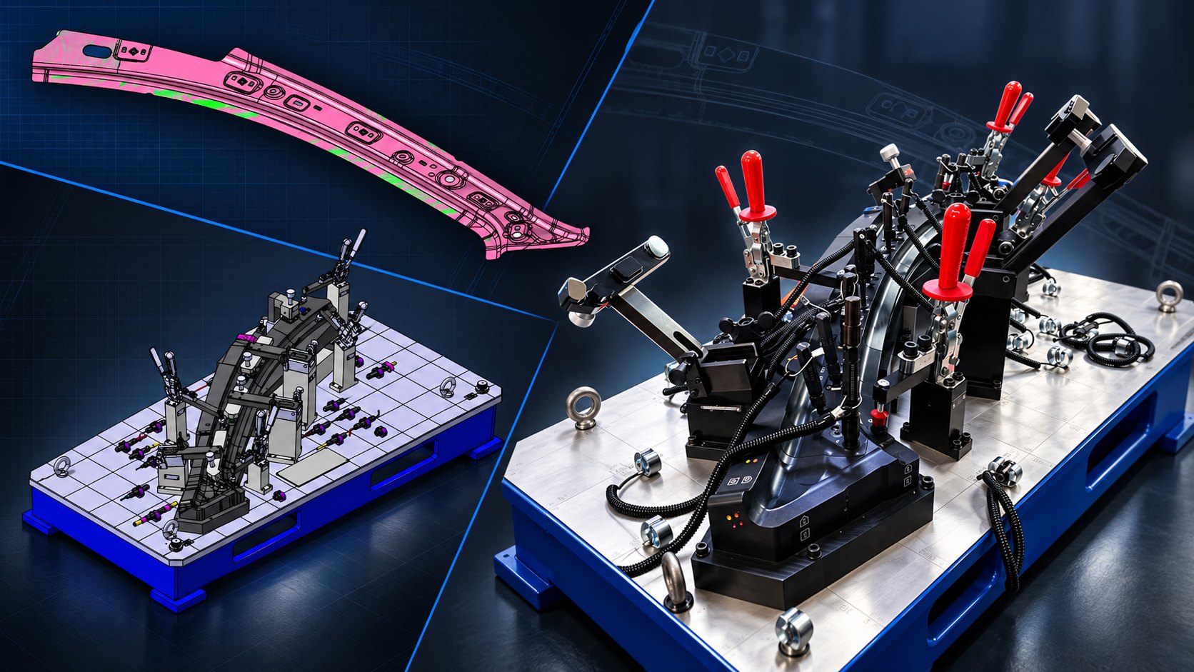 Del modelo CAD de la pieza y el diseño del fixture al checking fixture fabricado